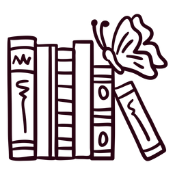 Curso de borboleta na estante Desenho PNG