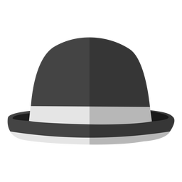 Ilustración de sombrero de bombín Diseño PNG