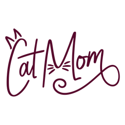 Letras da mãe do gato Desenho PNG
