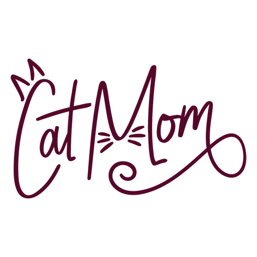 Download Cat mom lettering - Transparent PNG & SVG vector file