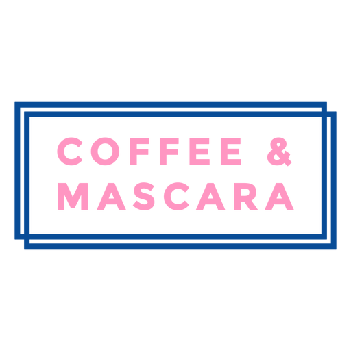 Download Coffee and mascara badge - Transparent PNG & SVG vector file