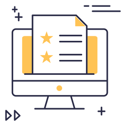Computer screen files stroke icon PNG Design