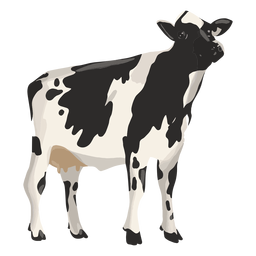 Cow looking up illustration PNG Design