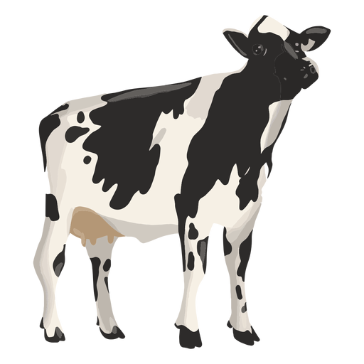 Cow looking up illustration - Transparent PNG & SVG vector file