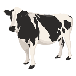 Ilustração do lado da vaca Desenho PNG