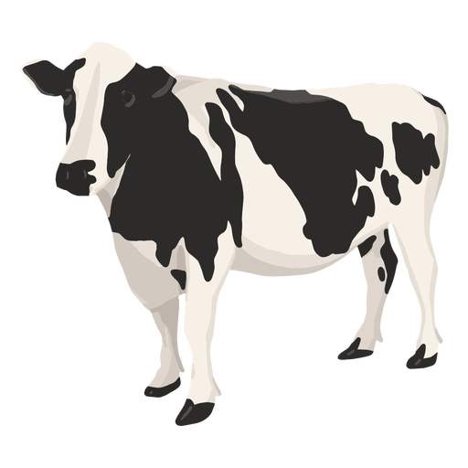 Ilustração do lado da vaca Desenho PNG
