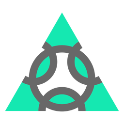 Diseño plano de triángulo de estilo moderno Diseño PNG