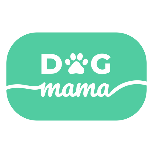 Dog mama badge PNG Design
