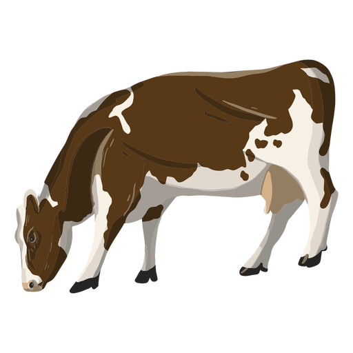 Eating cow illustration PNG Design
