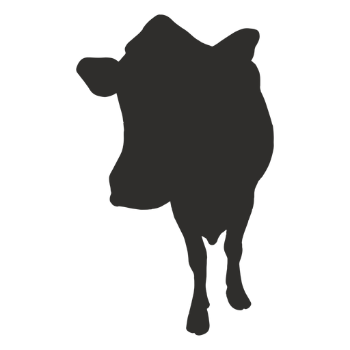 Silhueta de vaca da frente Desenho PNG