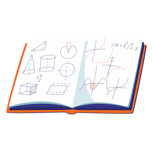 Geometry notebook illustration PNG Design