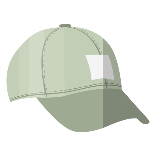 Ilustración de sombrero de gorra gris Diseño PNG