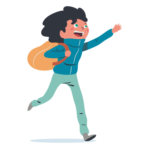 Download Happy boy student character - Transparent PNG & SVG vector file