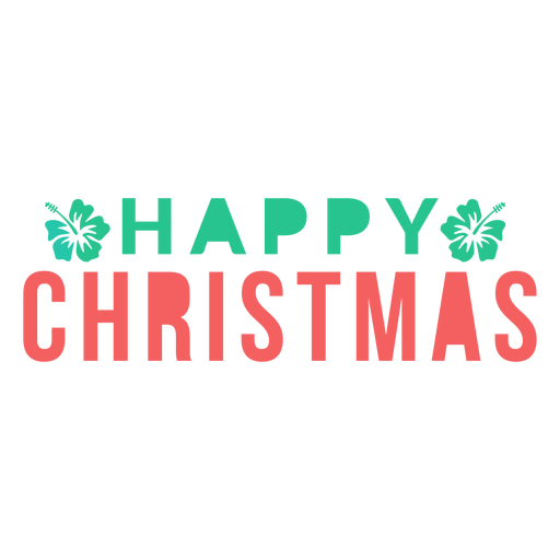 Happy christmas lettering PNG Design