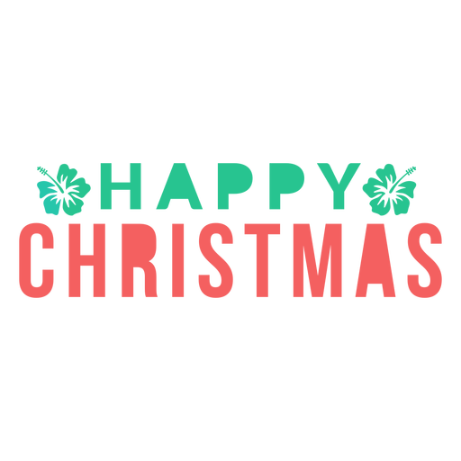 Letras de feliz navidad Diseño PNG