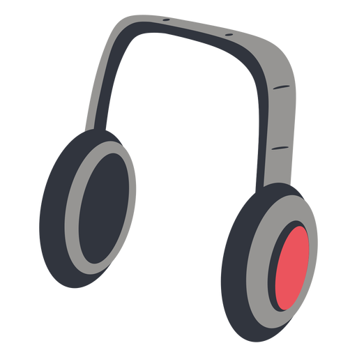 Headphones music illustration PNG Design