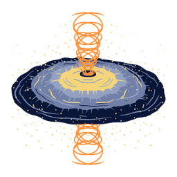 Agujero de gusano de ilustración Diseño PNG