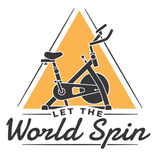 Let the world spin badge