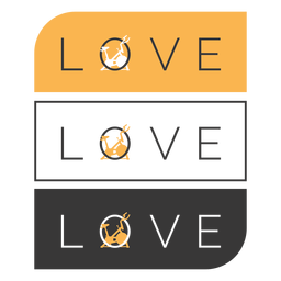 Love spin class badge Transparent PNG