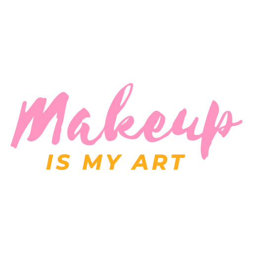 Make-up ist meine Kunstschrift PNG-Design