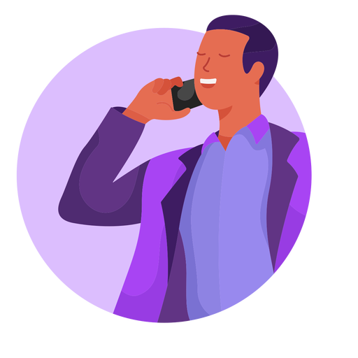 Homem No Personagem Do Telefone Baixar PNG SVG Transparente