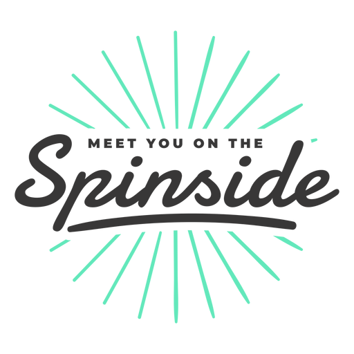 Nos vemos en la insignia de spinside Diseño PNG