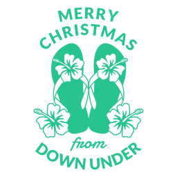 Frohe Weihnachten von unten unter Abzeichen PNG-Design
