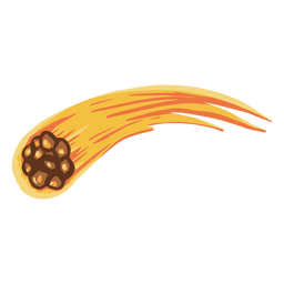 Meteor orbit illustration PNG Design