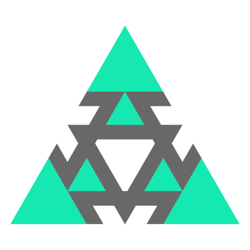 Dreieck flach im modernen Stil PNG-Design
