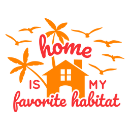My favorite habitat badge PNG Design