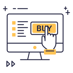 Ícone de compras online Desenho PNG