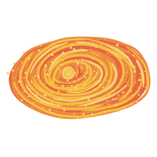 Orange galaxy illustration