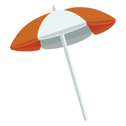 Orange parasol illustration