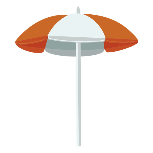 Orange white parasol illustration - Transparent PNG &amp; SVG vector file