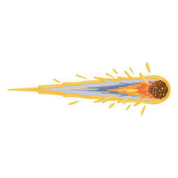 Orbiting meteor illustration PNG Design