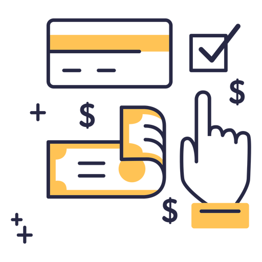 Payment method stroke icon PNG Design