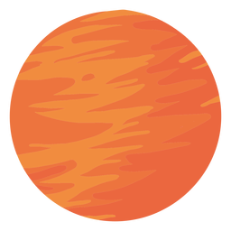 Ilustración de planeta marte Diseño PNG