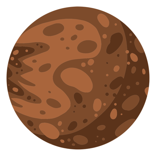 Ilustración del planeta mercurio Diseño PNG