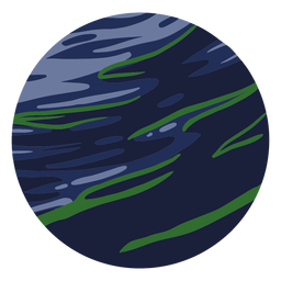 Ilustración del planeta neptuno Diseño PNG
