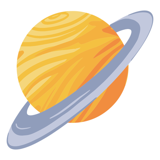 Ilustraci?n del planeta saturno Diseño PNG