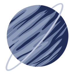 Ilustração do planeta urano Desenho PNG