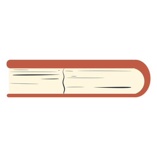 Red book side flat PNG Design