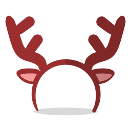 Ilustração de fita de cabeça de rena Desenho PNG