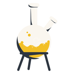 Round bottom flask experiment illustration round flask PNG Design