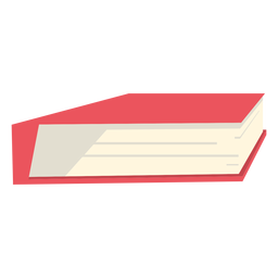 Livro escolar apartamento vermelho Desenho PNG