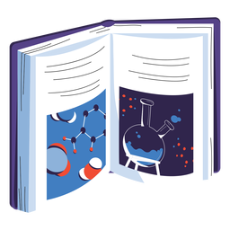 Ilustración de libro de ciencia Diseño PNG