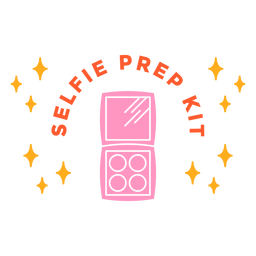Insignia del kit de preparación para selfies Diseño PNG