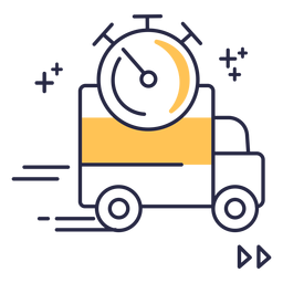 Shipping delivery stroke icon Transparent PNG