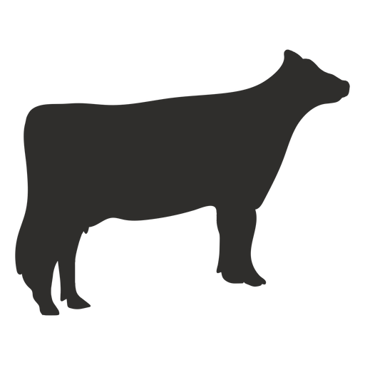 Standing cow animal silhouette PNG Design