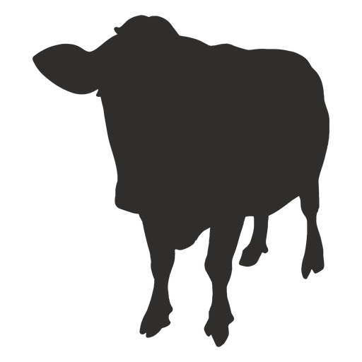 Download Standing cow front silhouette - Transparent PNG & SVG ...